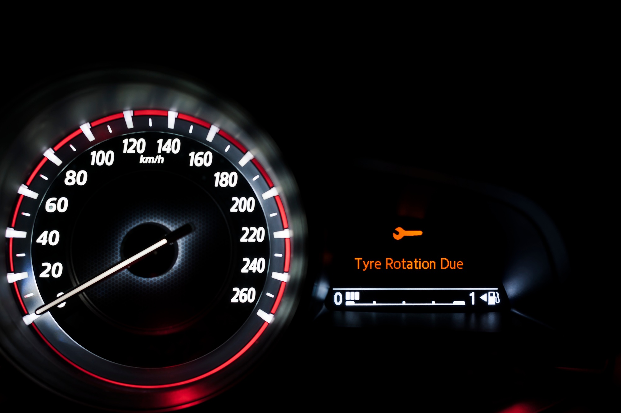 Car Tyre Rotation Due Warning