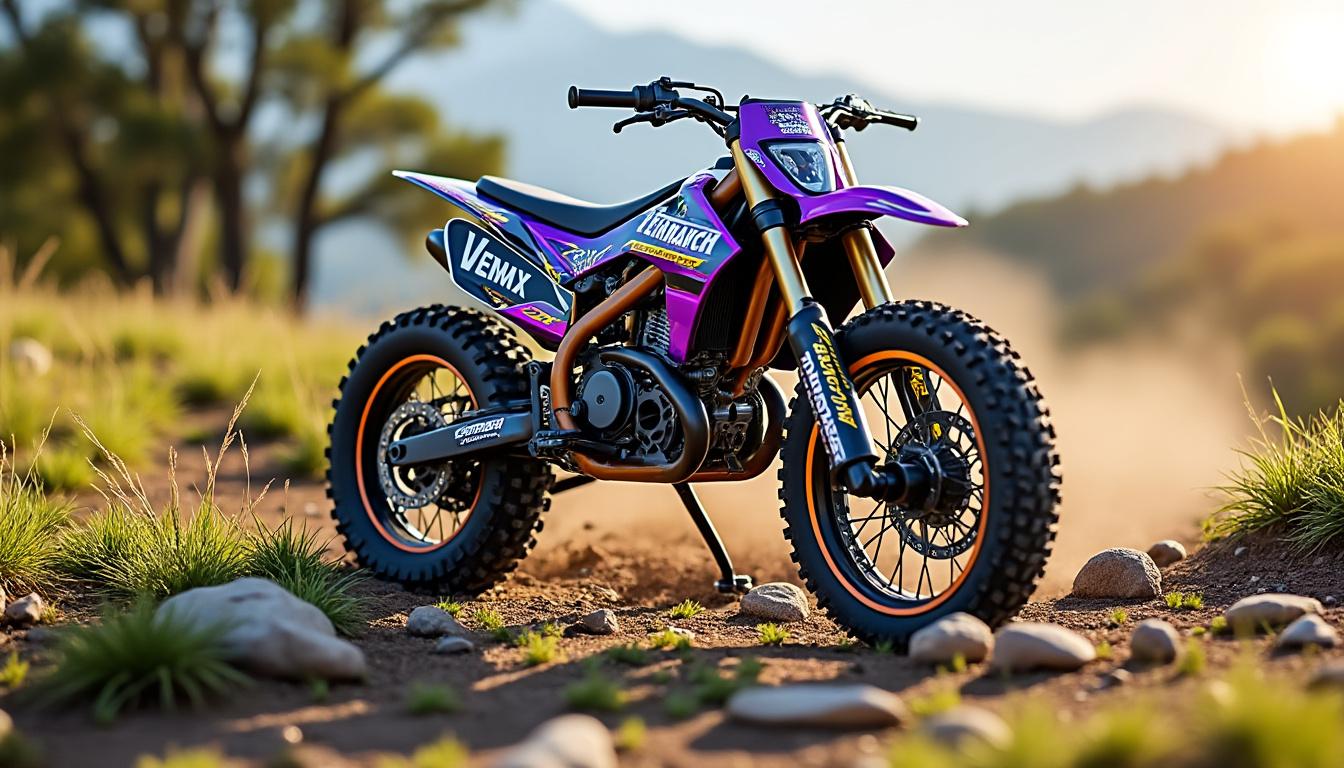 découvrez la moto tout-terrain rc vmx 450 brushless venom, un bijou de technologie alliant performance et robustesse. parfaite pour les passionnés de sensations fortes, elle vous offre une expérience de conduite inégalée sur tous les terrains.