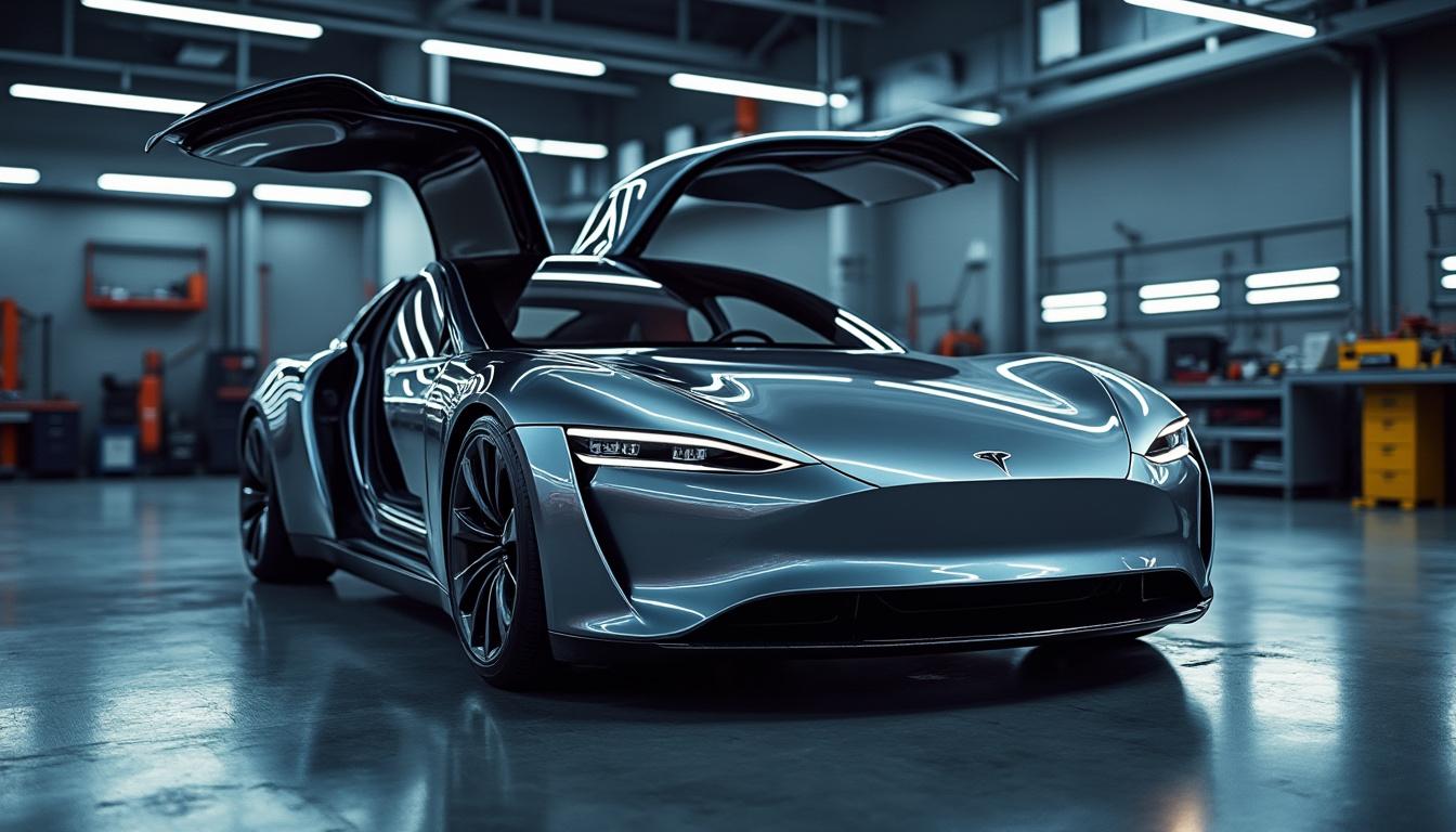 découvrez comment la voiture tesla dotée de portes papillon révolutionne l'industrie automobile, en alliant innovation, design futuriste et performance écologique. explorez son influence sur les tendances du marché et la conception des véhicules modernes.
