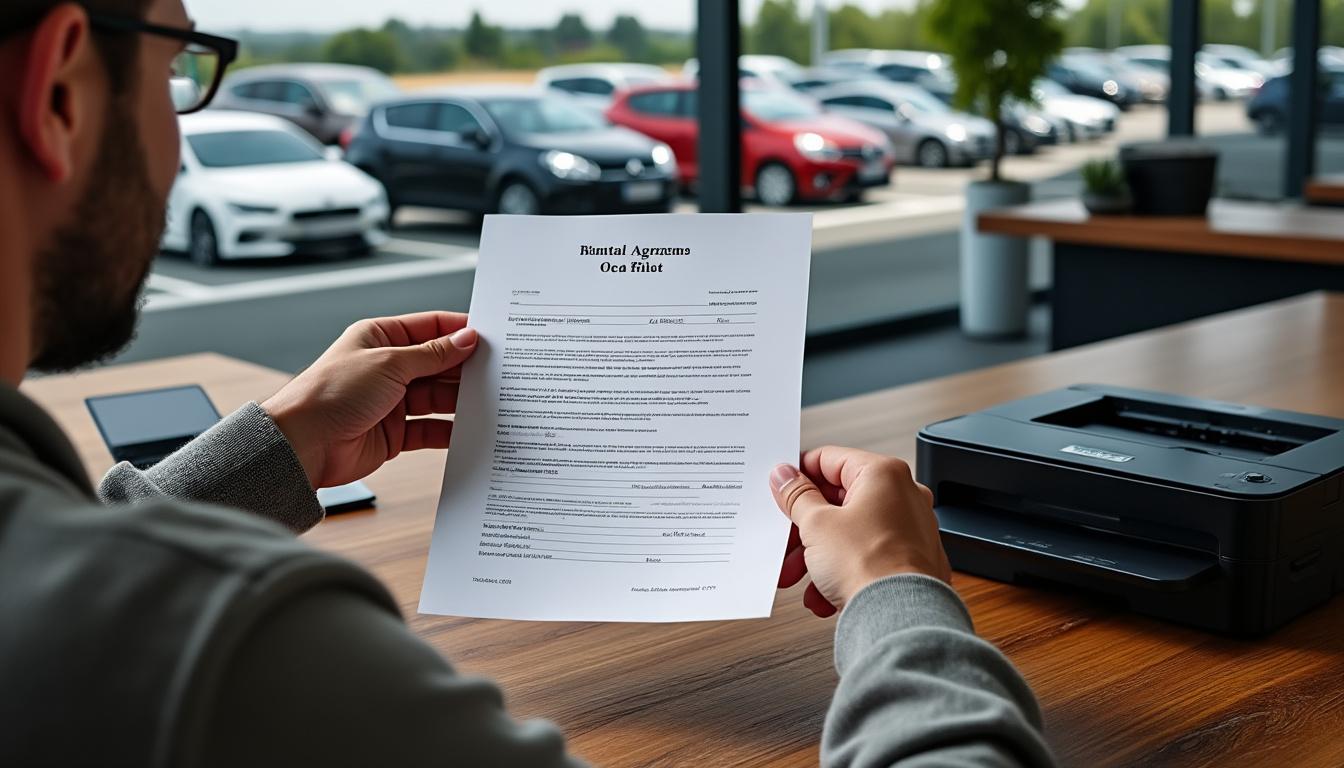 Pourquoi il est crucial d’imprimer un contrat de location de voiture vierge avant de louer
