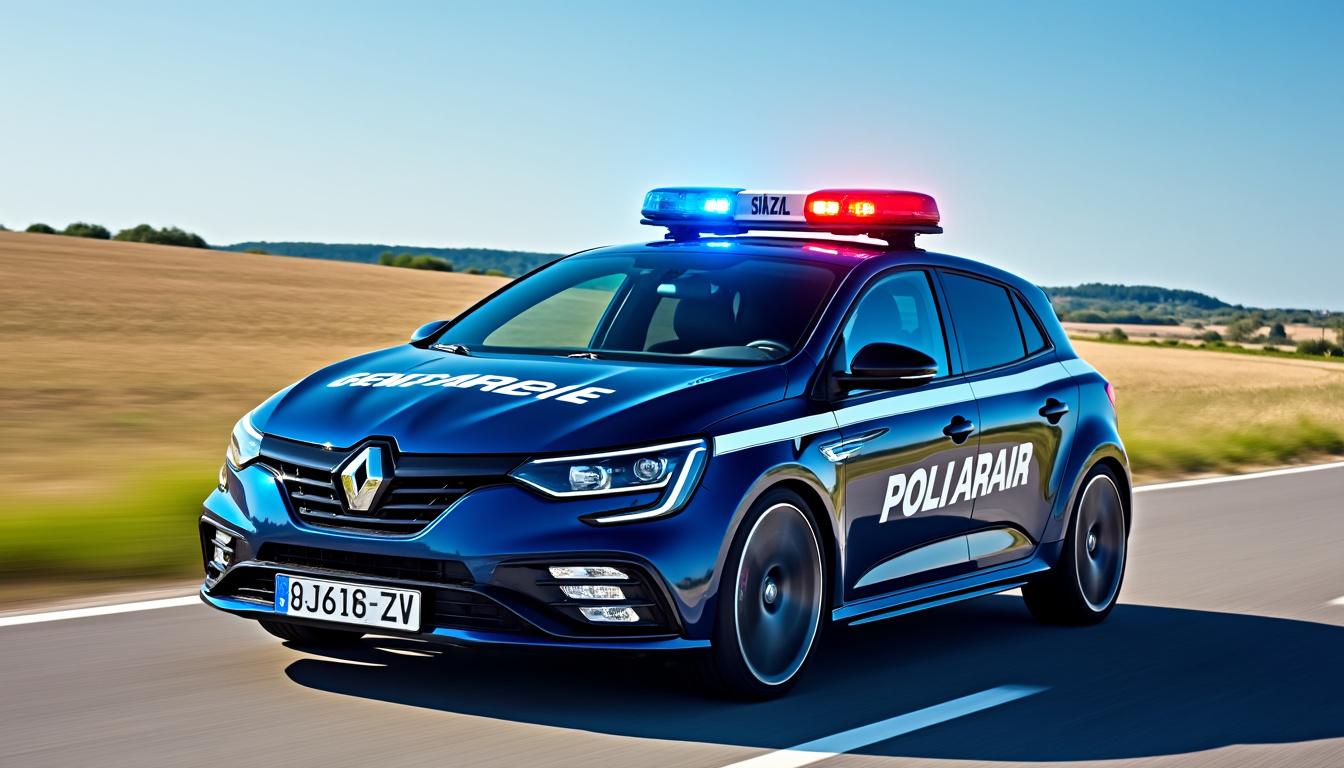 découvrez la renault megane 3 rs bleue de la gendarmerie, une voiture alliant sportivité, puissance et fonctionnalité au service des forces de l'ordre. plongez dans l'univers de ce véhicule emblématique, conçu pour performer sur route et assurer la sécurité.