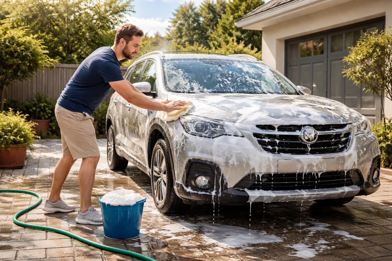 découvrez nos conseils pratiques pour laver votre voiture dans votre cour de manière efficace et respectueuse de l'environnement tout en évitant les erreurs courantes.